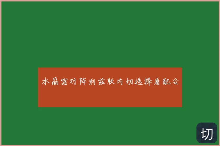 水晶宫对阵利兹联内切选择看配合